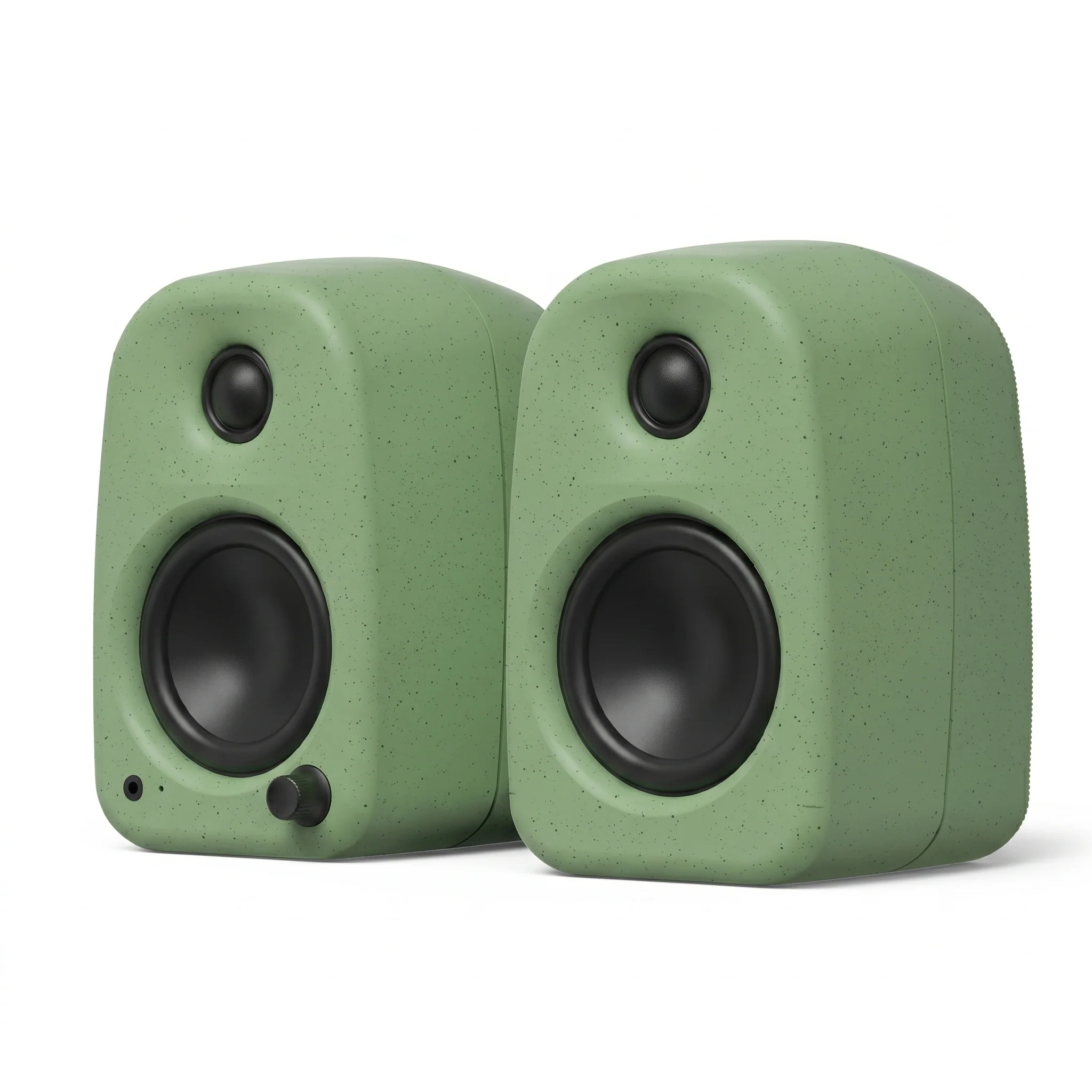 Kanto UKI 100W Desktop Speakers with Bluetooth (Matte Green)