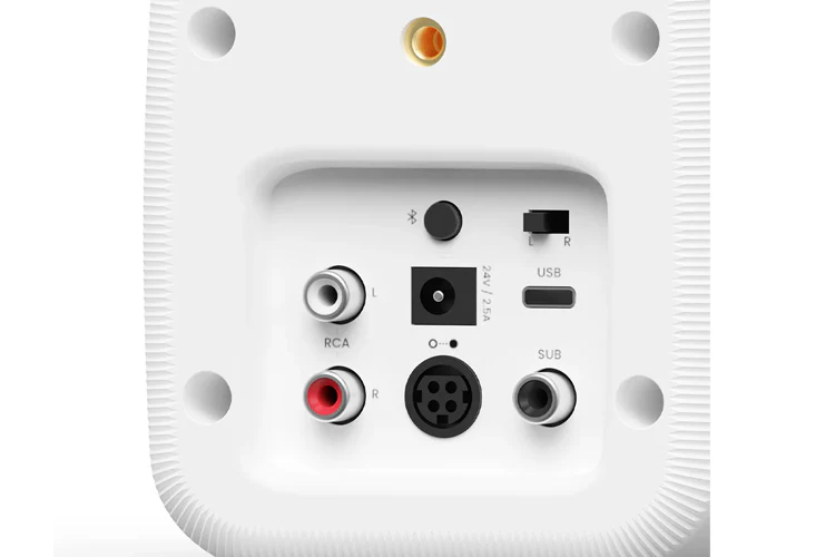 Kanto UKI 100W Desktop Speakers with Bluetooth (Matte White) - Image 4