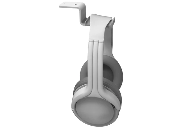 Kanto Universal Under Desk Headphone Hook (White) - Image 2