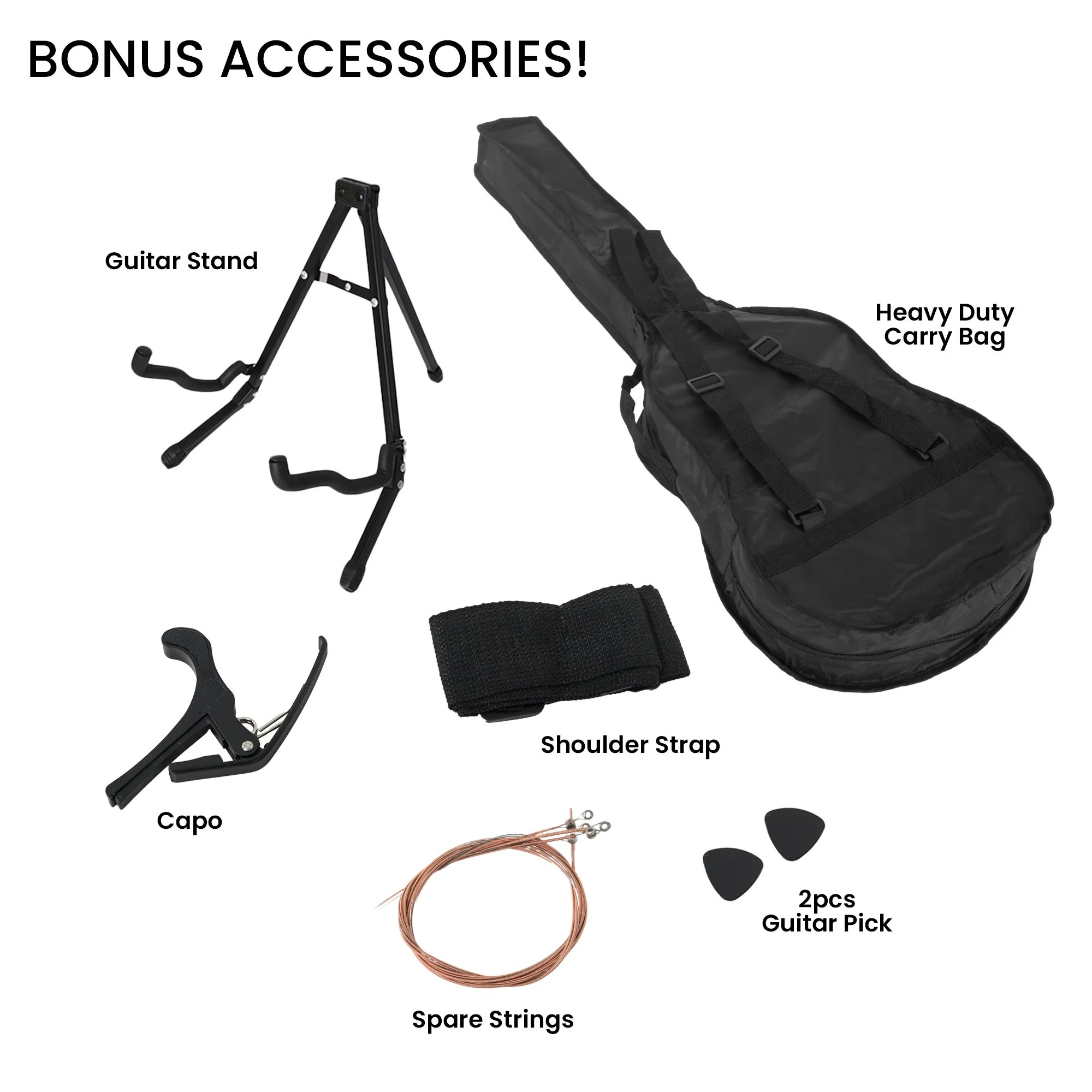 Karrera 38" Pro Cutaway Acoustic Guitar with Carry Bag (Red Burst) - Image 6