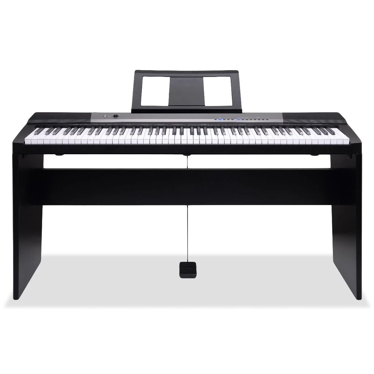 Karrera 88 Keys Electronic Keyboard Piano with Stand (Black) - Image 2