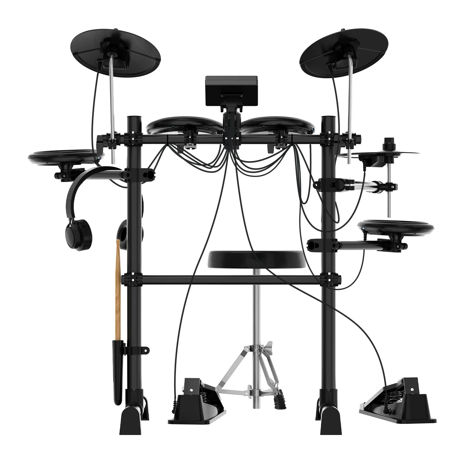 Karrera TDX-16 Electronic Drum Kit with LCD and Mesh Pads - Image 3