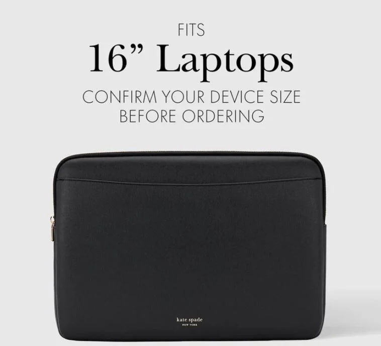 Kate Spade Saffiano Sleeve for  16" Laptop - Image 6