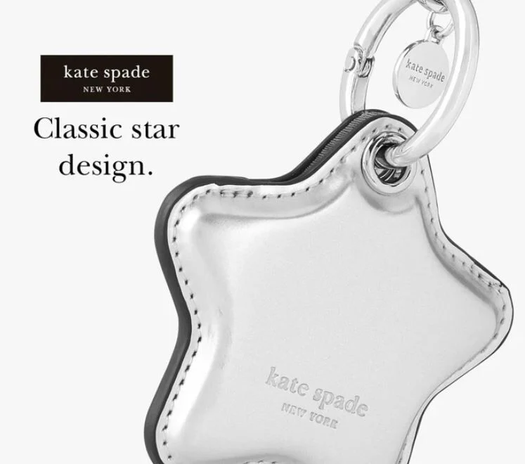 Kate Spade Star Charm Keychain for AirTag - Image 2
