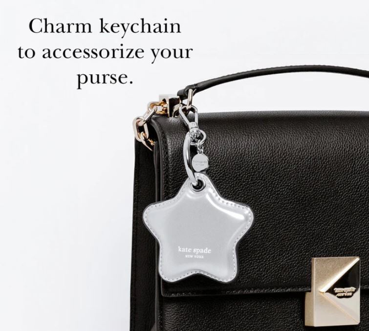 Kate Spade Star Charm Keychain for AirTag - Image 4