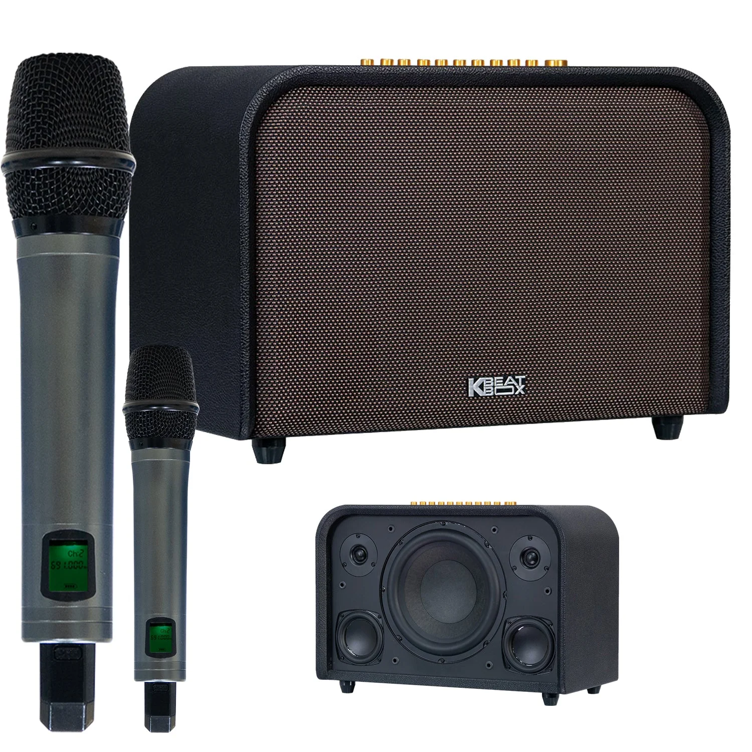 KBEATBOX ACOUSTIC 3 – Premium Karaoke Sound System | 220W RMS | Wireless Mics