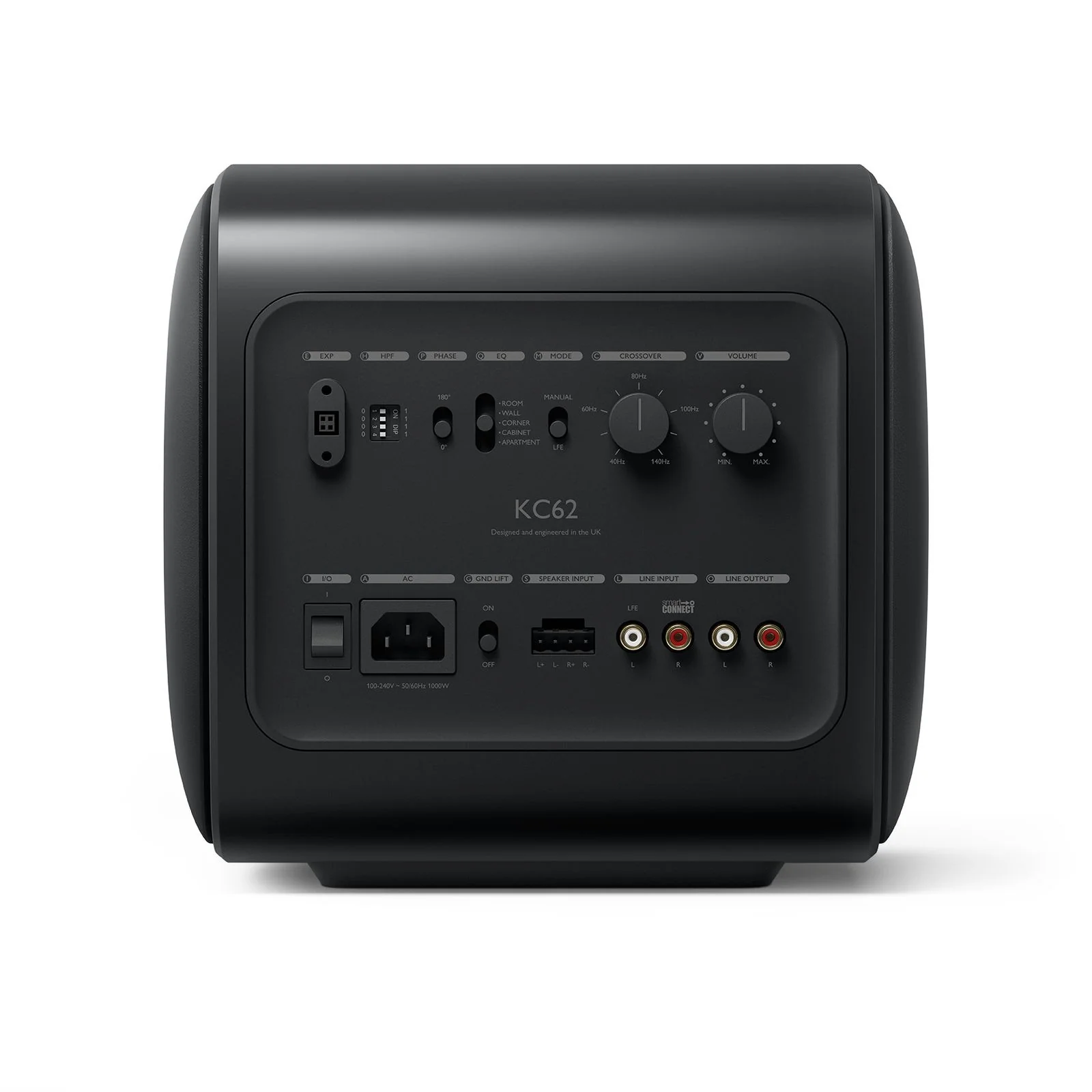 KEF KC62 Powered Subwoofer Speaker (Carbon Black) - Image 4