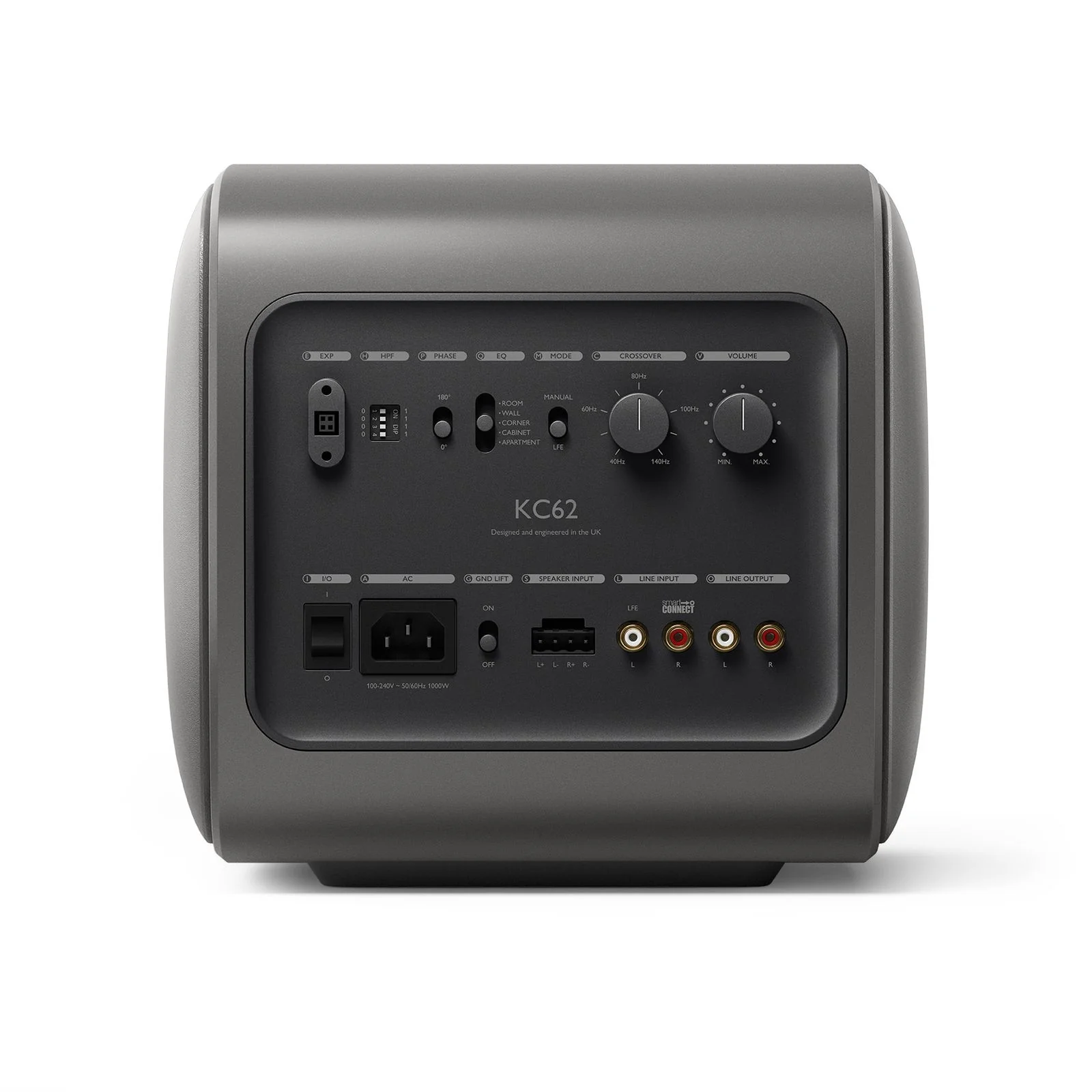 KEF KC62 Powered Subwoofer Speaker (Titanium Grey) - Image 4