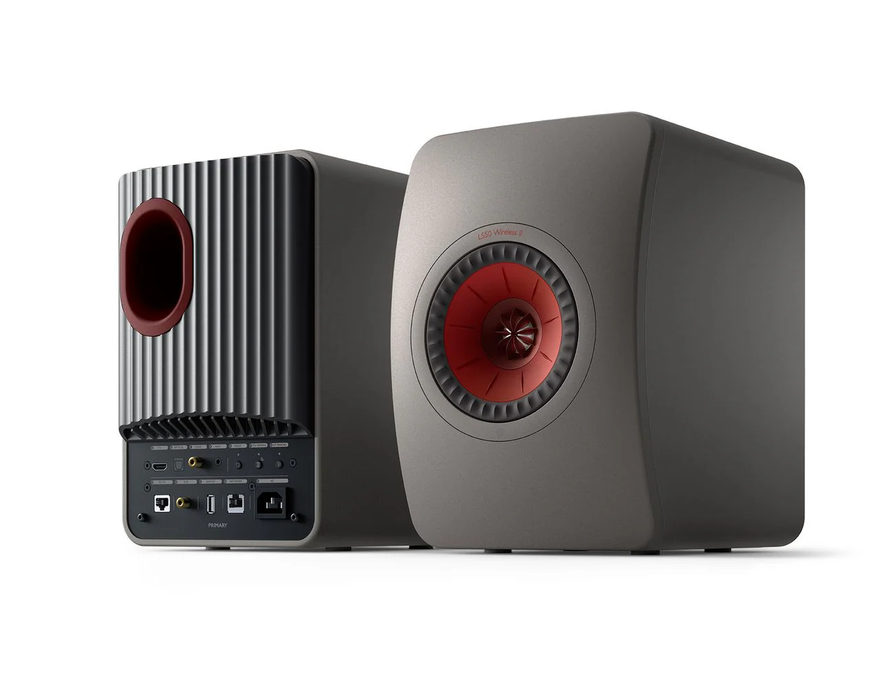KEF LS50 II Wireless HiFi Speakers Pair (Titanium Grey) - Image 2