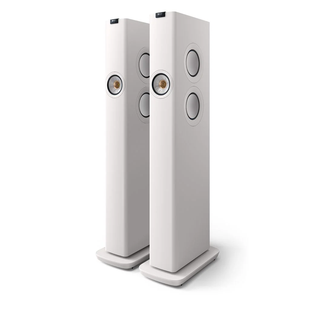 KEF LS60 Wireless Hifi Speakers Pair (Mineral White)
