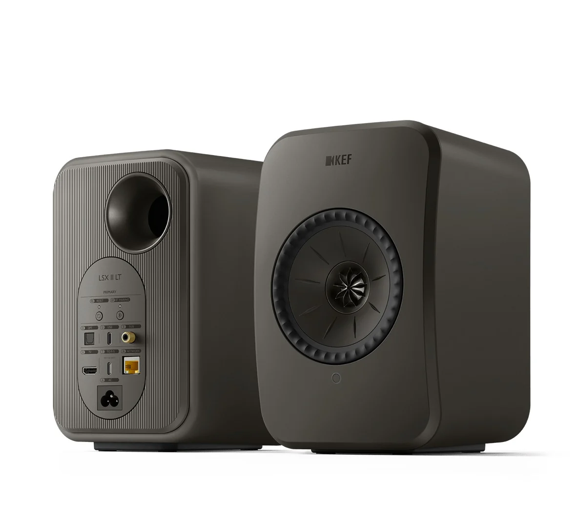 KEF LSX II LT Powered Hifi Speakers Pair (Graphite Grey) - Image 3