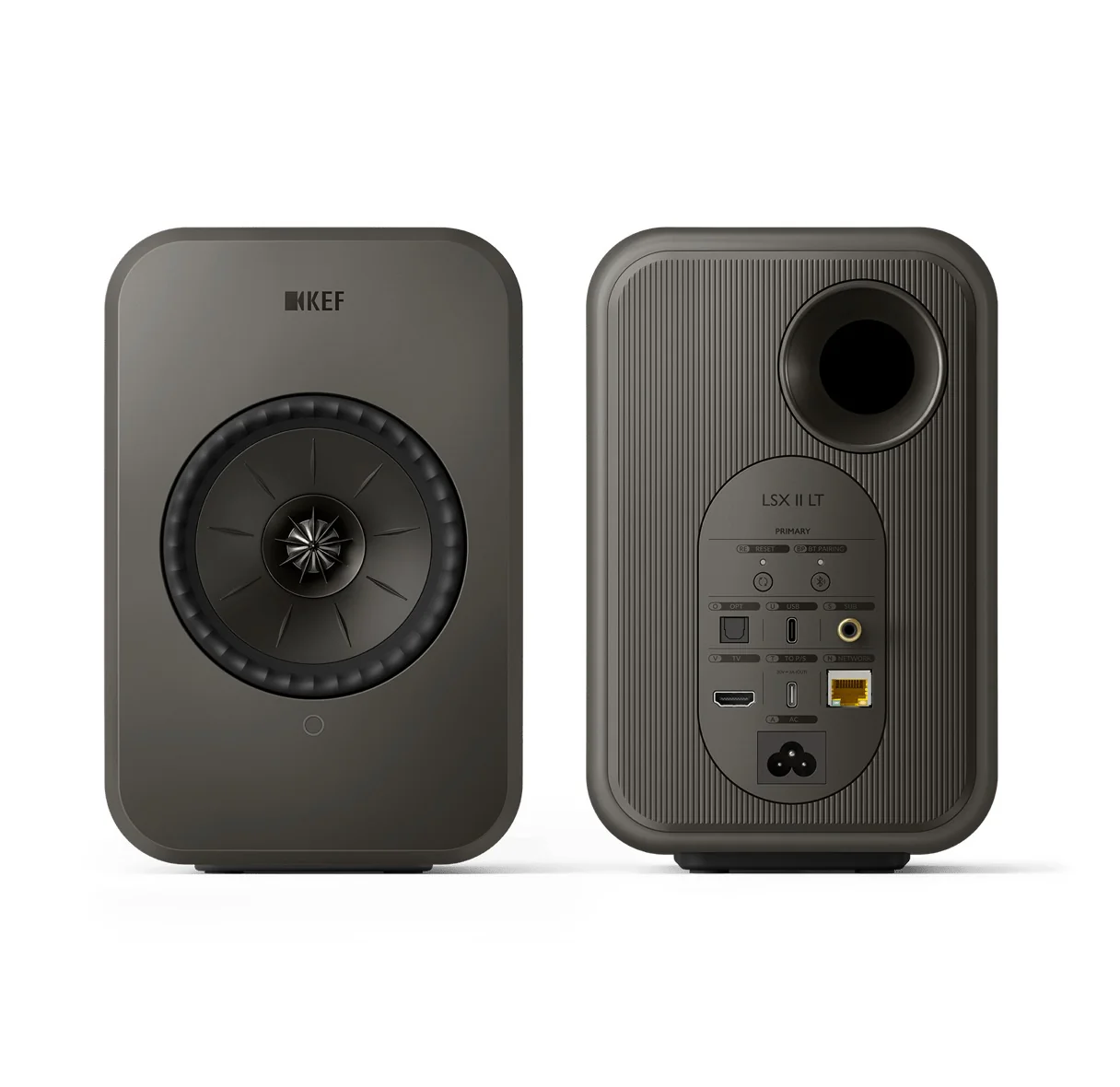 KEF LSX II LT Powered Hifi Speakers Pair (Graphite Grey) - Image 4