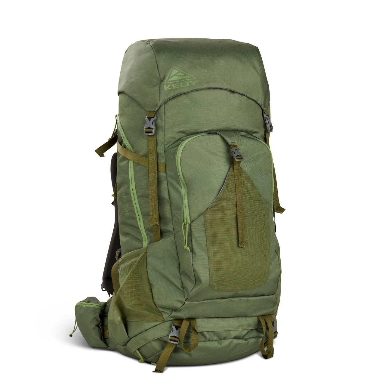 KELTY Asher Backpack Bag Travel Hiking Pack 85L (Winter Moss/Dill)