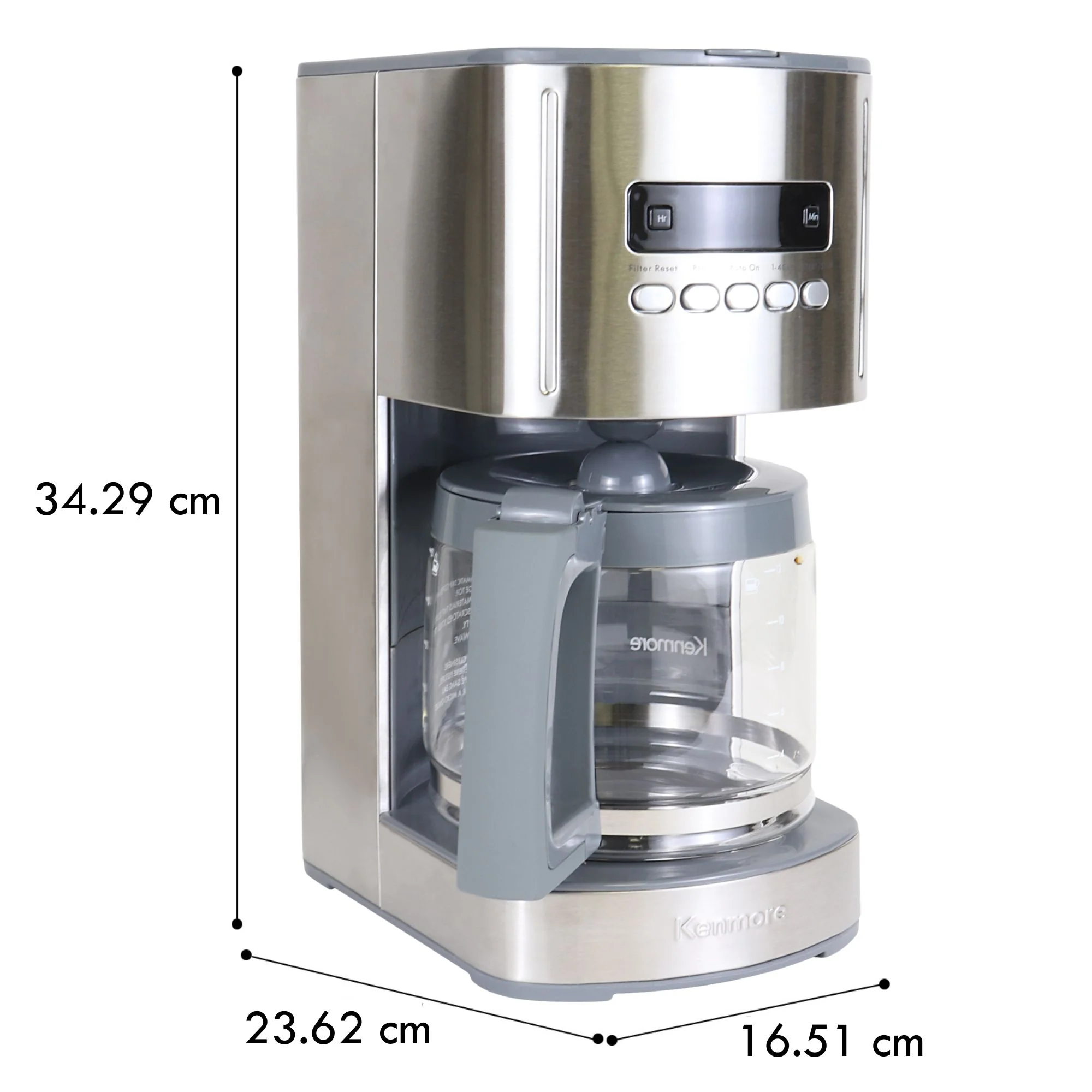 Kenmore Drip Coffee Maker 12‑Cup Silver - Image 8