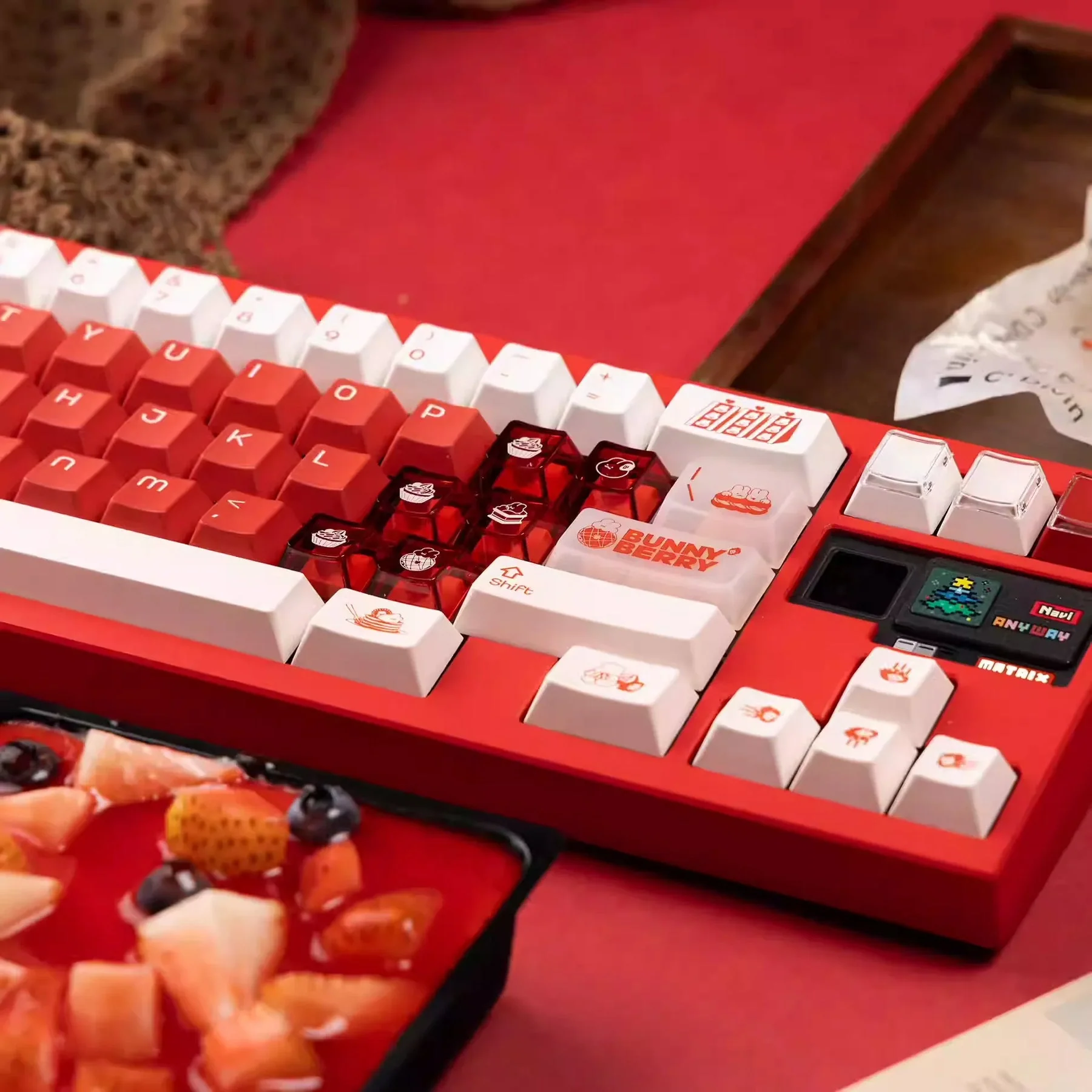 KeyByeLab Bunny Berry Cherry Profile PBT+PC Keycap Set - Image 5