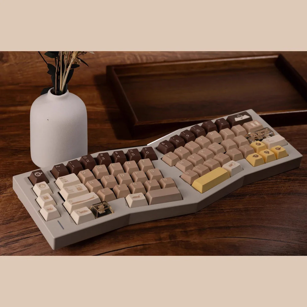 Keybyelab Cherry profile Meow cafe Dye-sub PBT keycaps Set - Image 4