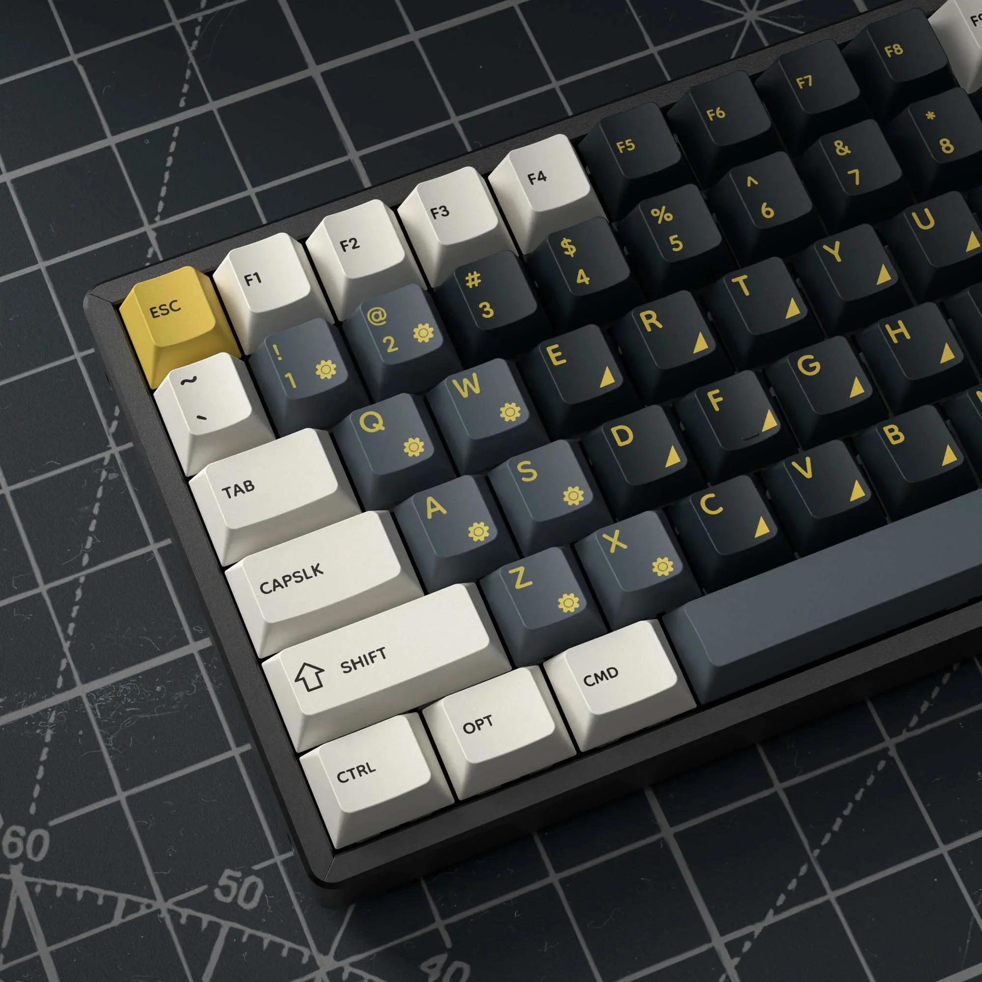 Keychron Cherry Profile Dye-Sub PBT Full Keycap Set (Retro Garage) - Image 4