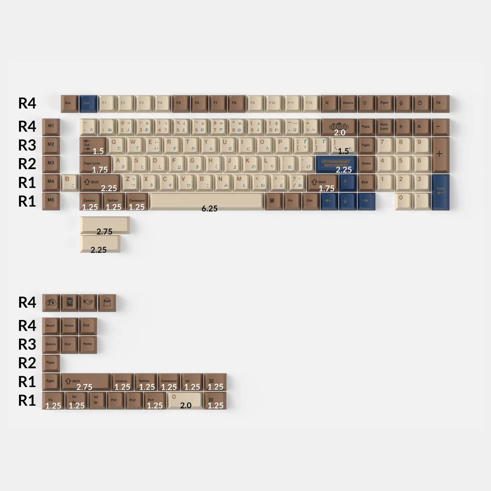 Keychron Cherry Profile Dye-Sub PBT Full Keycap Set (Treasure Hunter) - Image 2