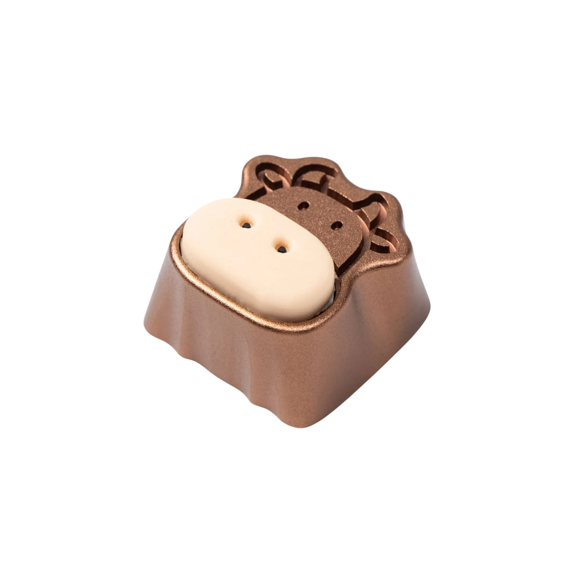 Keychron Cute Cows Aluminum Alloy Artisan Keycap 1u (Brown)
