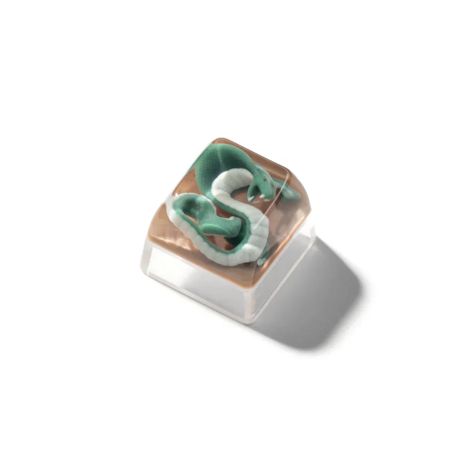 Keychron Magic Animal Green Snake Resin Artisan Keycap 1u