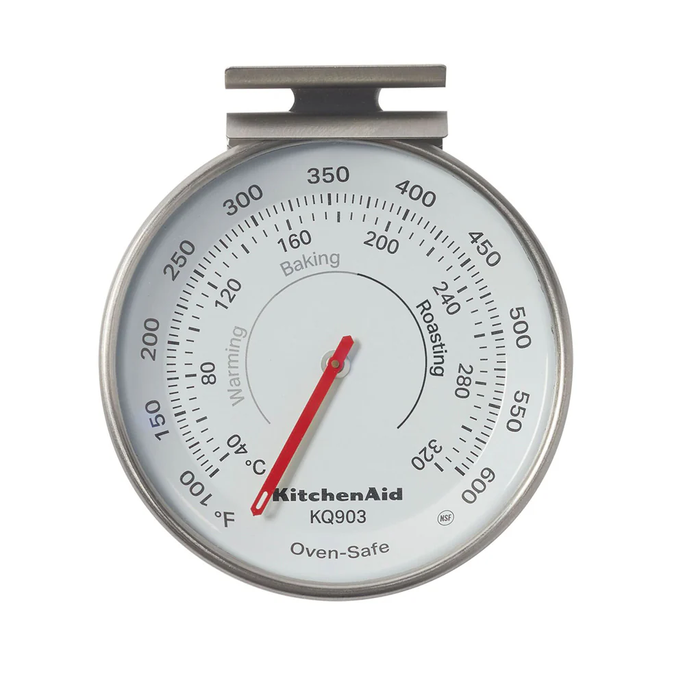 KitchenAid Dial Oven Cooking Thermometer Round Stainless Steel 8cm (Silver)