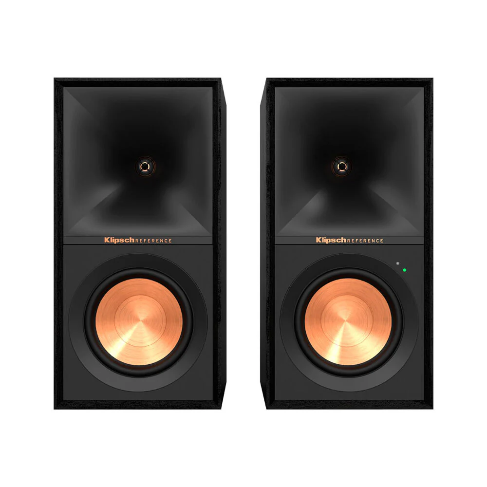 Klipsch R-50PM Powered Wireless Bluetooth Bookshelf 120W Speakers 2x (Black)
