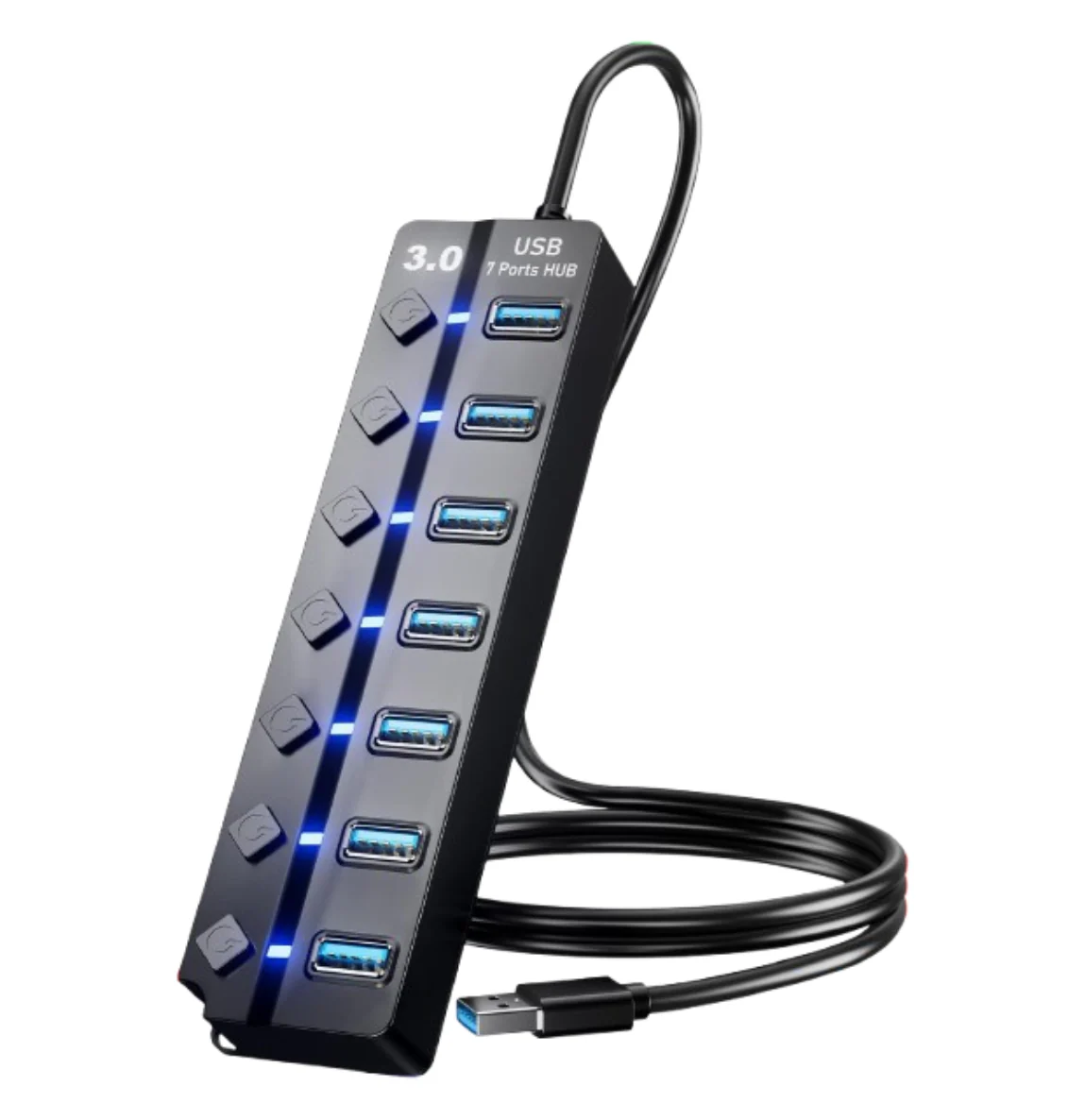 Kmart USB 3.0 7-Port Hub with Individual Switches (4ft Cable)
