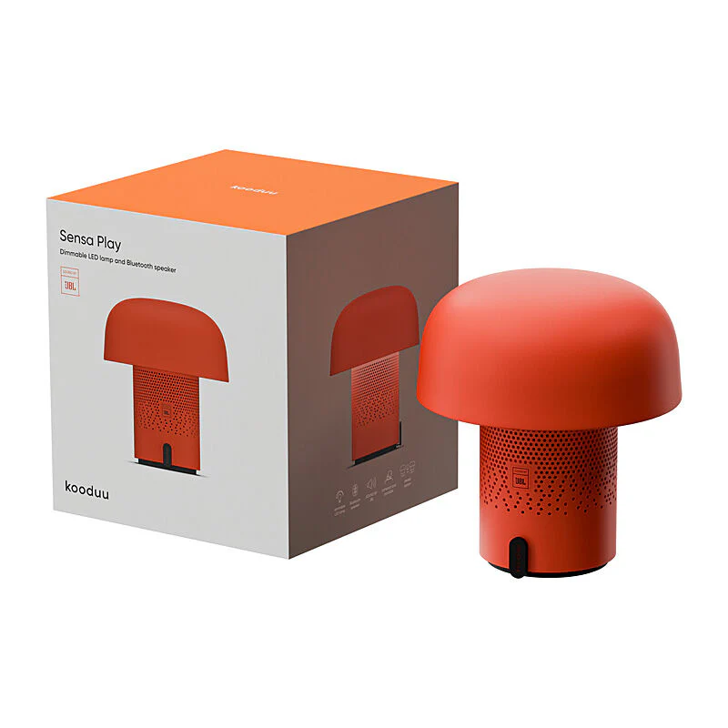 Kooduu Sensa Play Lamp/Bluetooth Speaker in Orange - Image 3