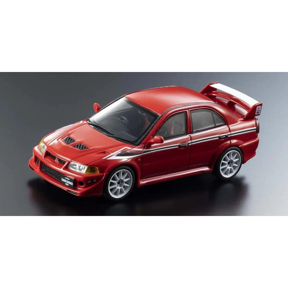 Kyosho 1/43 Mitsubishi Lancer Evolution VI TME Red Resin Model Car - Image 5