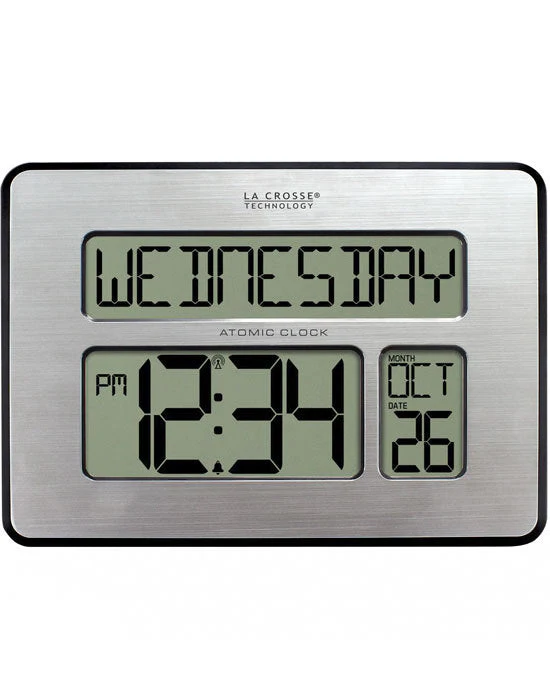 La Crosse 513-1419V4 Digital Wall Clock with Day Display