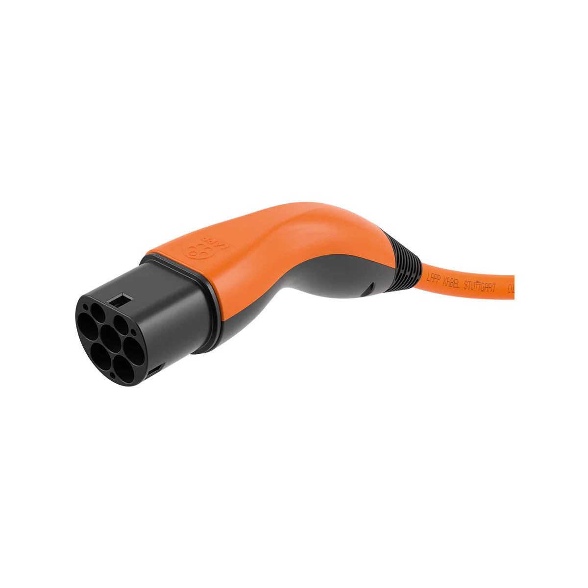 LAPP EV Helix Charge Cable Type 2 (7.4kW-1P-32A) for Hybrid and Electric Cars 5m (Orange) - Image 6