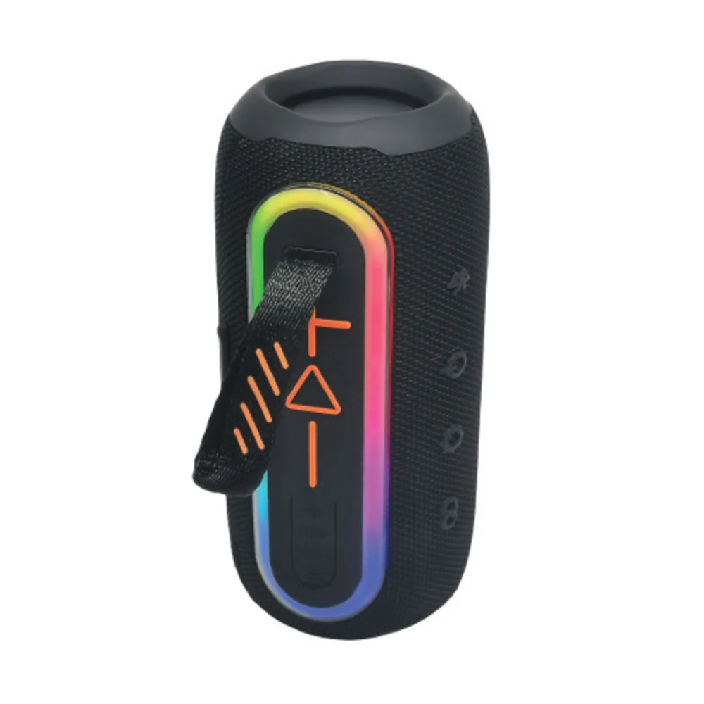 Laser Bluetooth Speaker – Fabric Finish with RGB (Black)