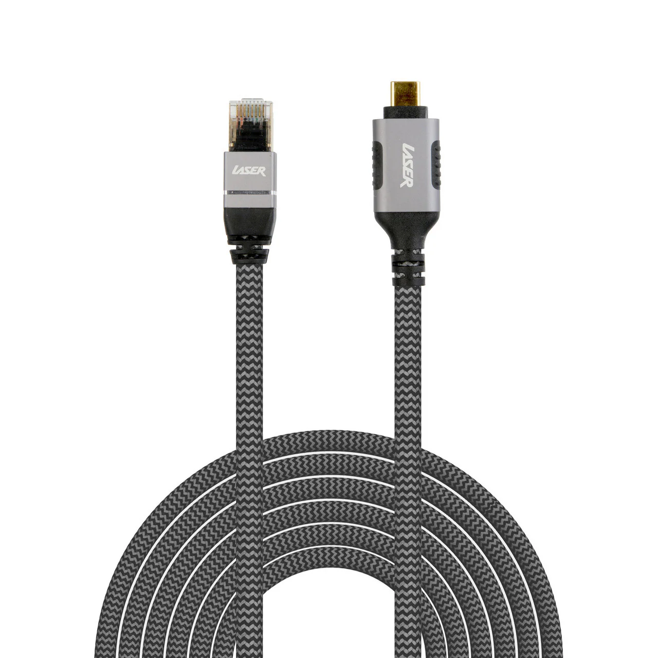 Laser USB-C to Ethernet Network Cable 2m (Grey)