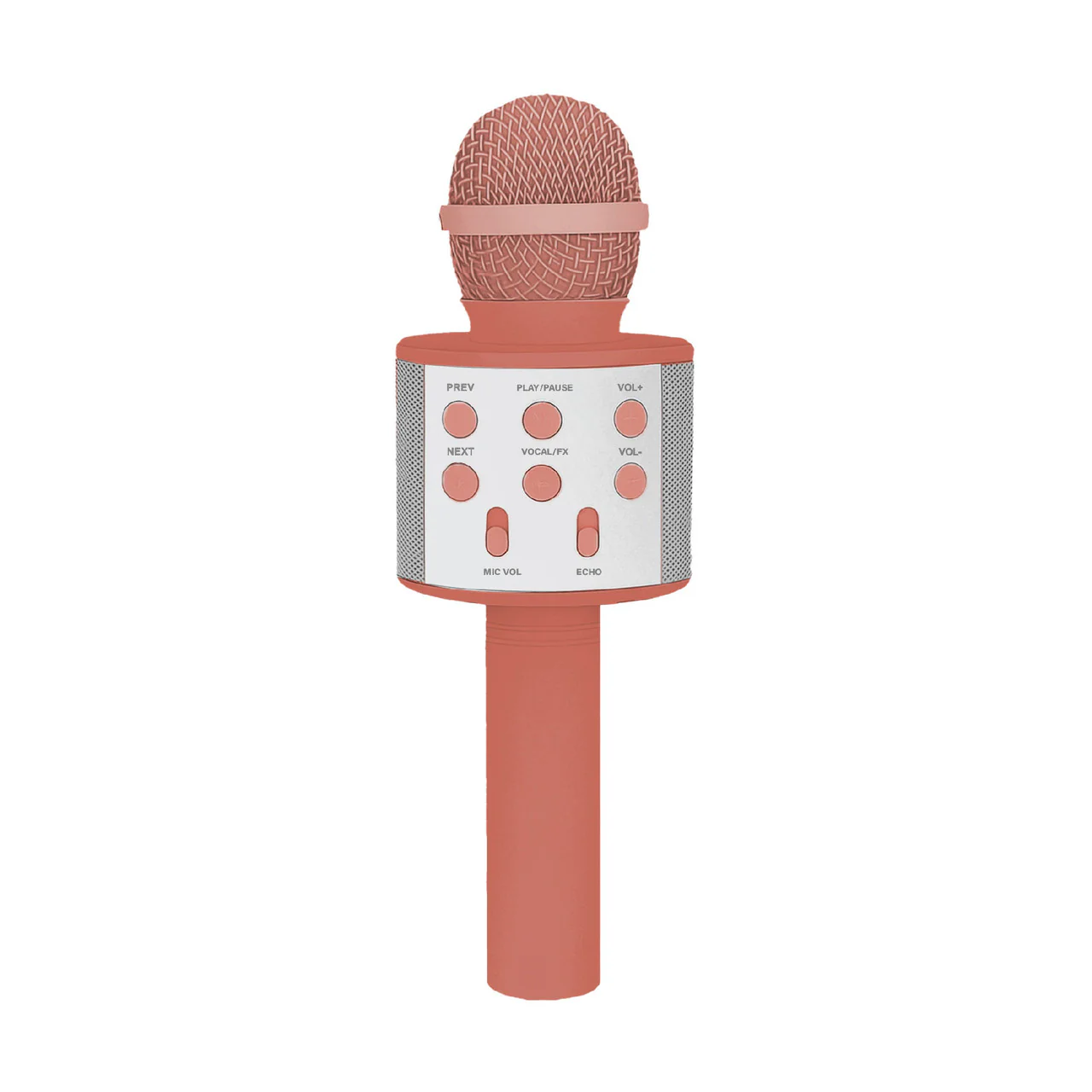 Laser Wireless Karaoke Microphone with Speaker (Sunset Coral)