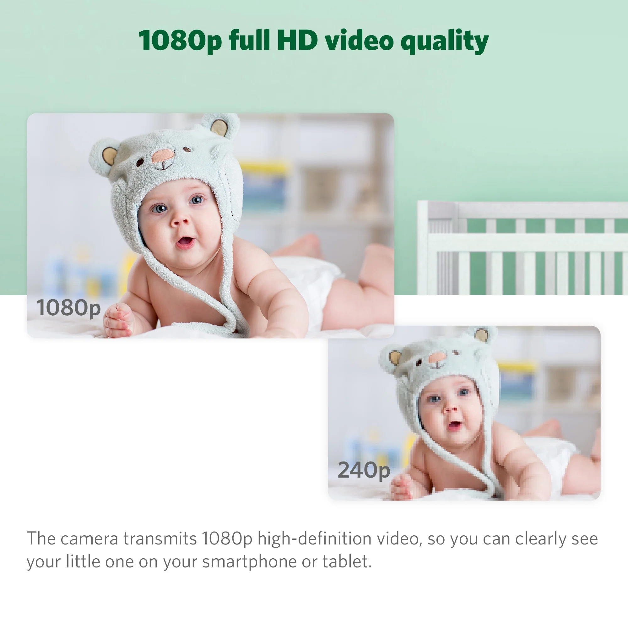 LeapFrog LF1911 High Definition Wi-Fi Camera Pan and Tilt Baby Monitor - Image 3