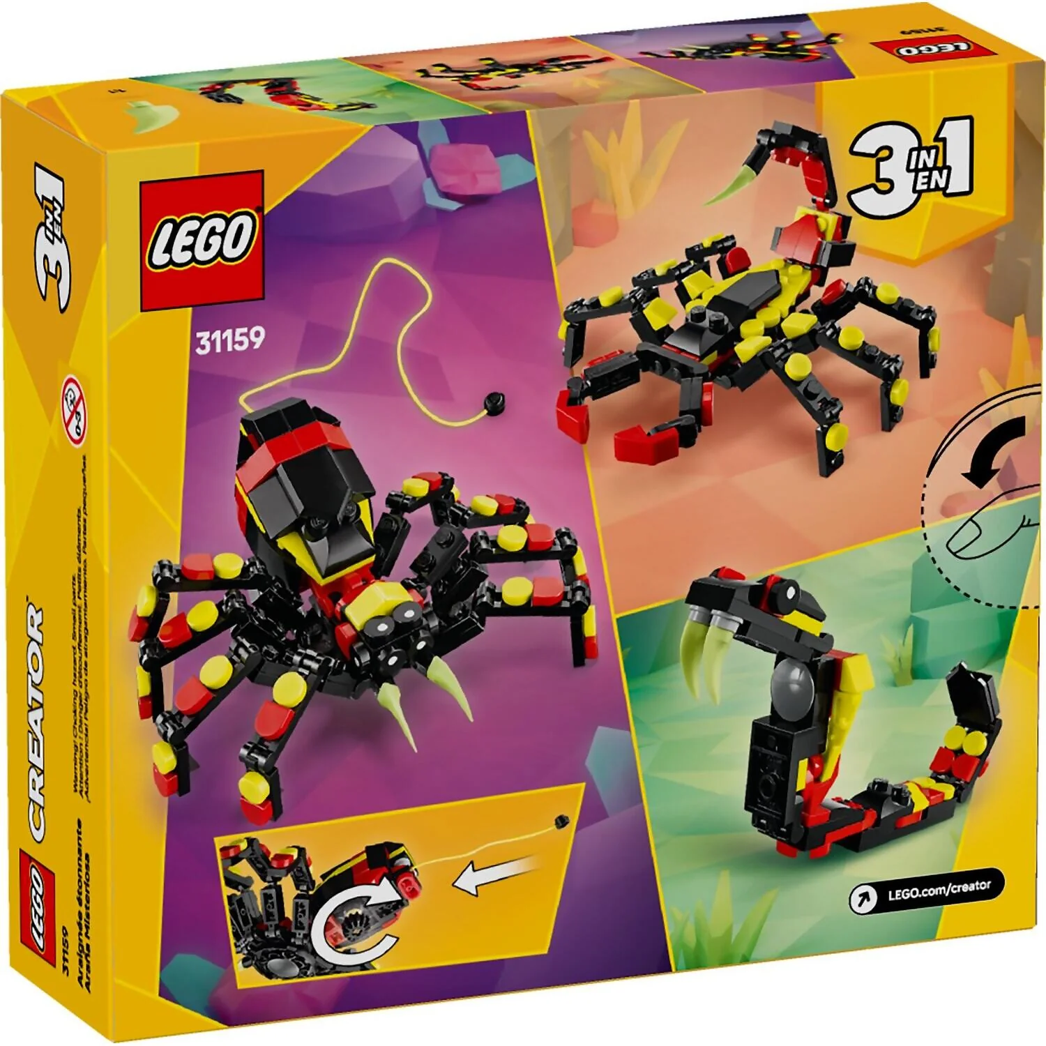LEGO 31159 Wild Animal: Surprising Spider - LEGO Creator 3-in-1 - Image 7