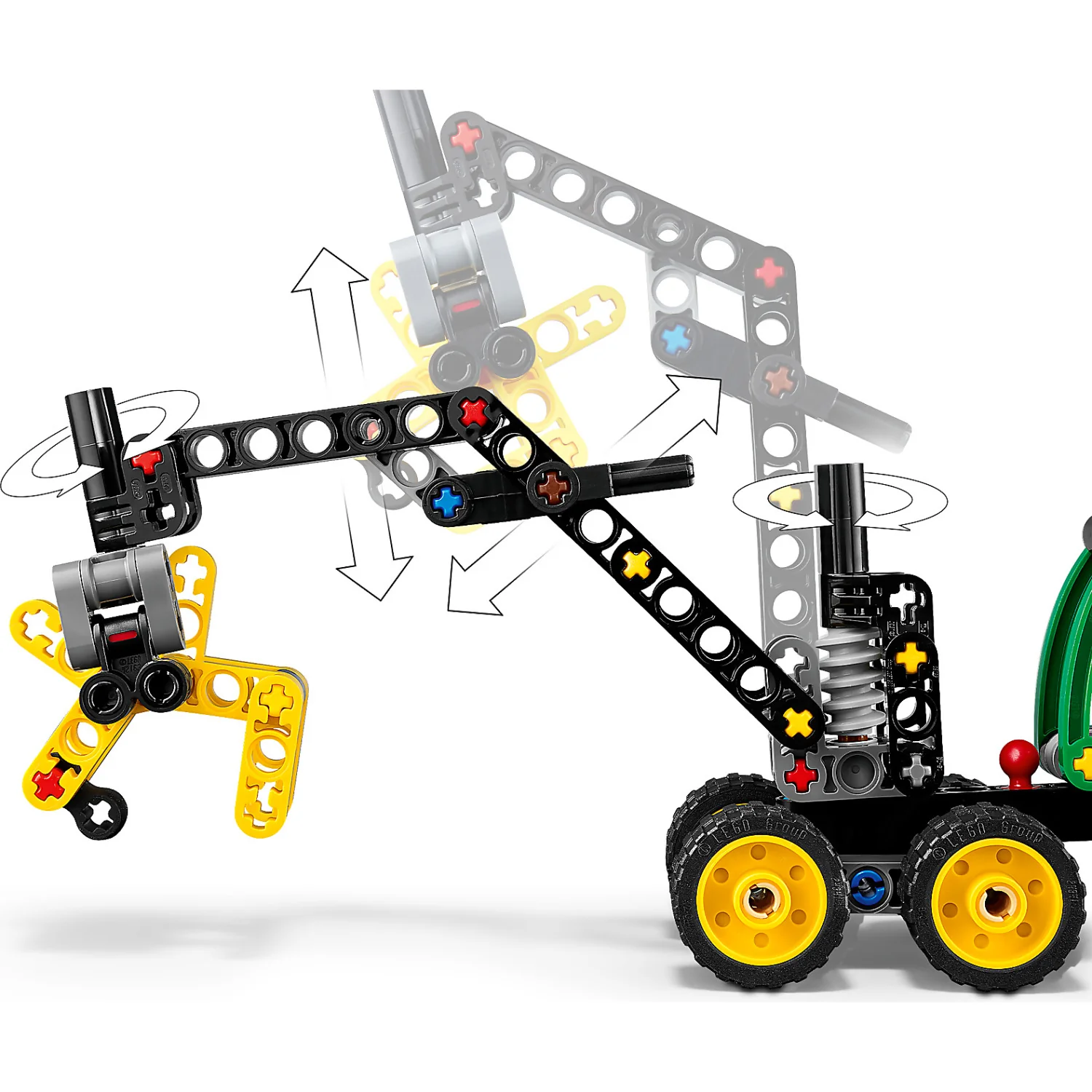 LEGO 42218 John Deere 1470H Wheeled Harvester - Technic - Image 4
