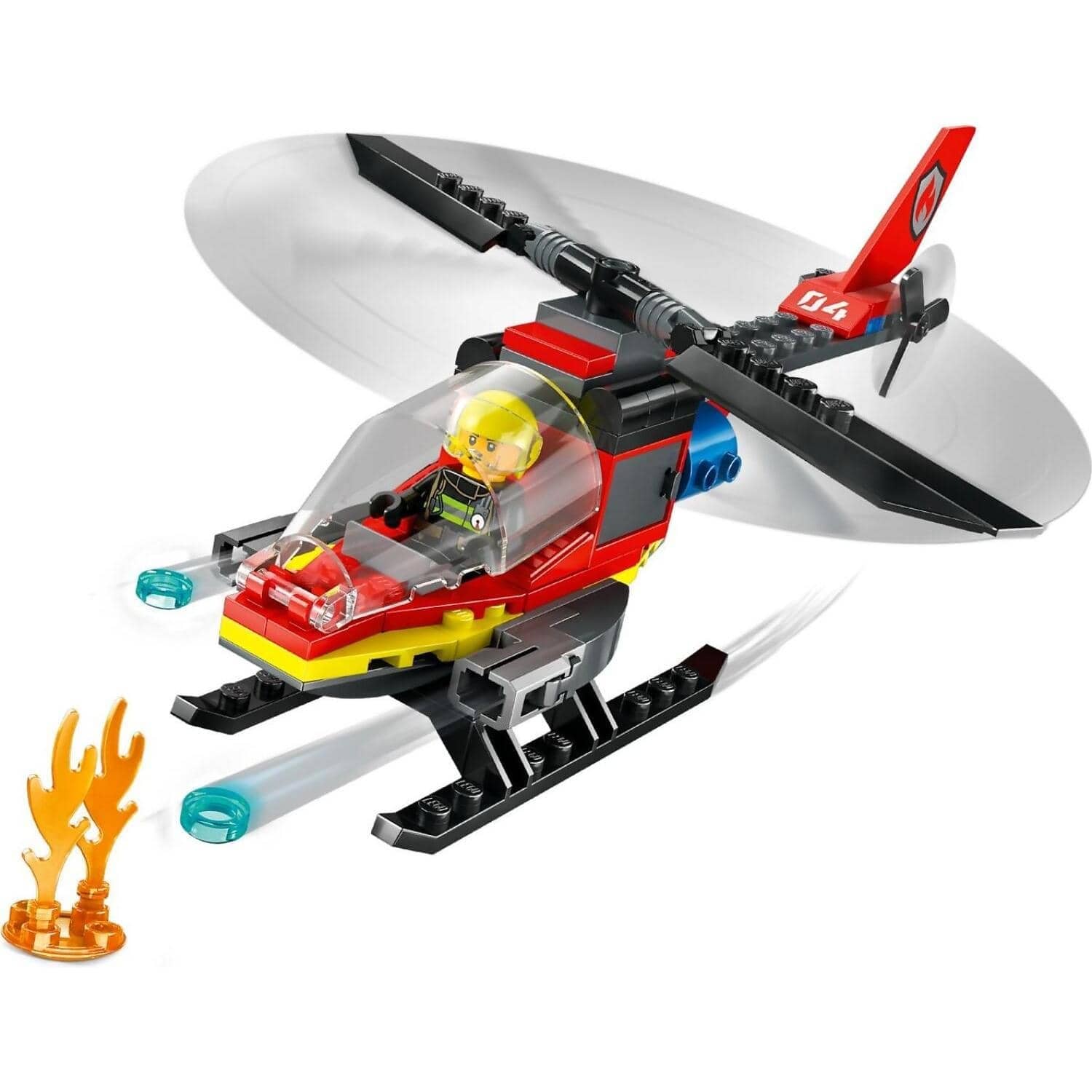 LEGO 60411 Fire Rescue Helicopter - City - Image 3