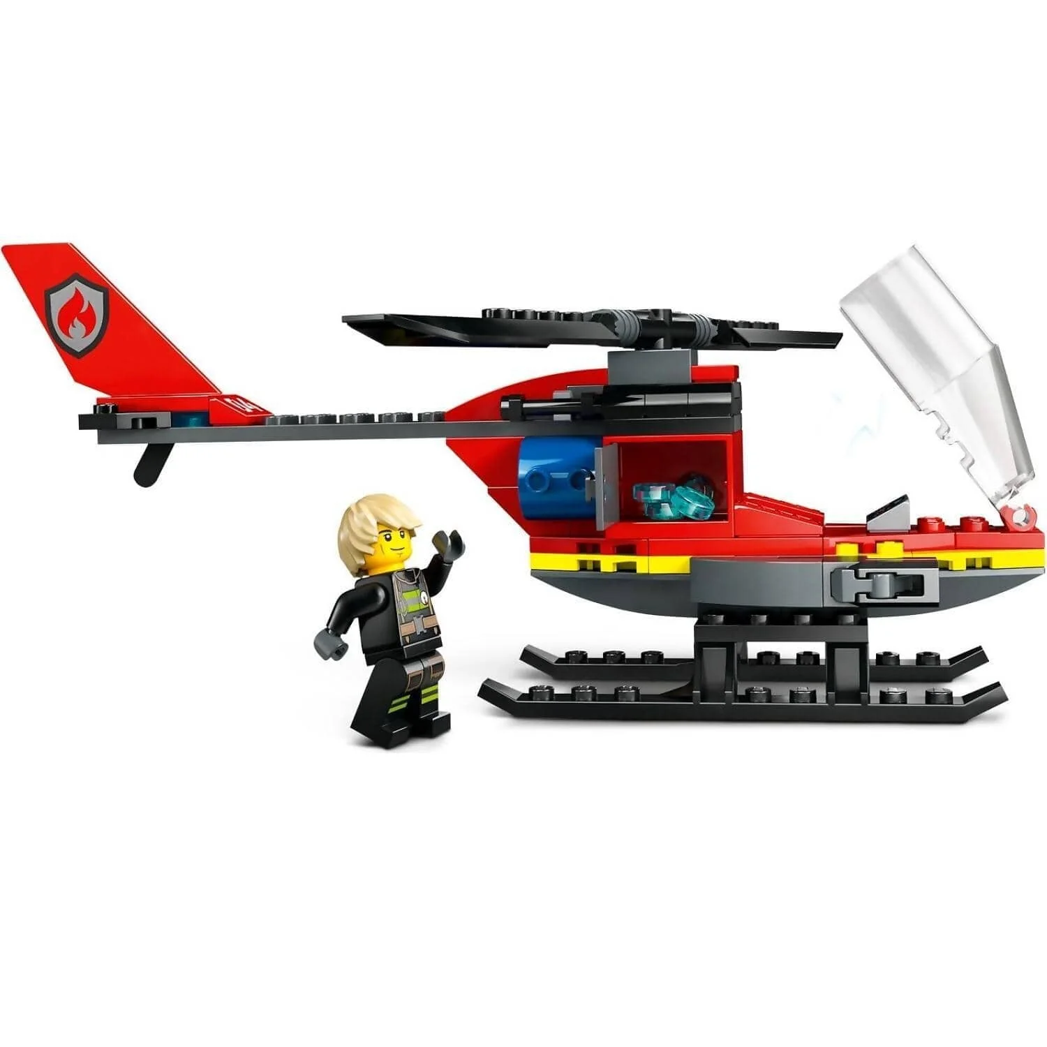 LEGO 60411 Fire Rescue Helicopter - City - Image 4