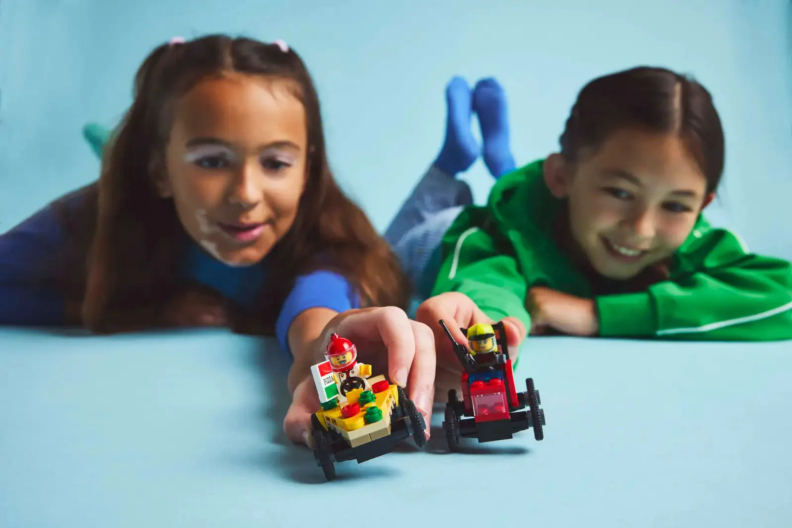 LEGO 60458 Pizza Vs. Fire Truck Race Car Pack - City - Image 6