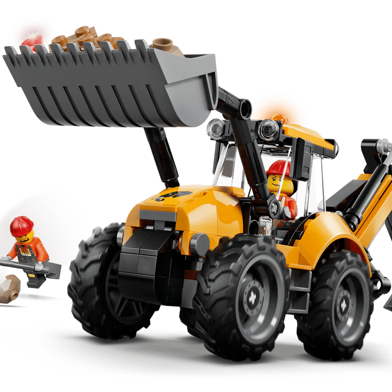 LEGO 60480 Yellow Backhoe Loader - City - Image 4