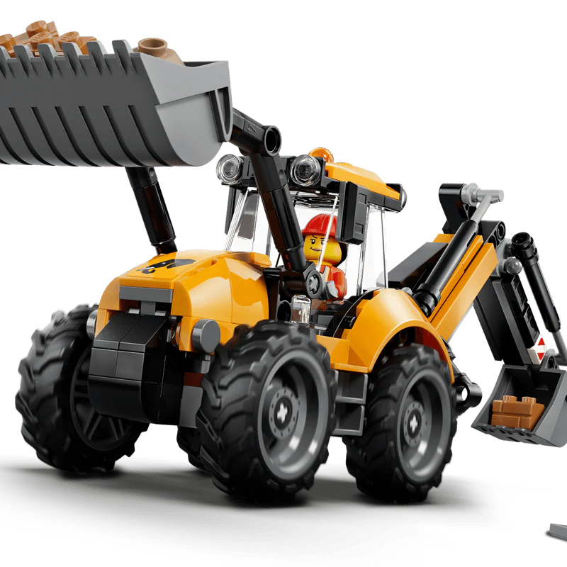 LEGO 60480 Yellow Backhoe Loader - City - Image 5