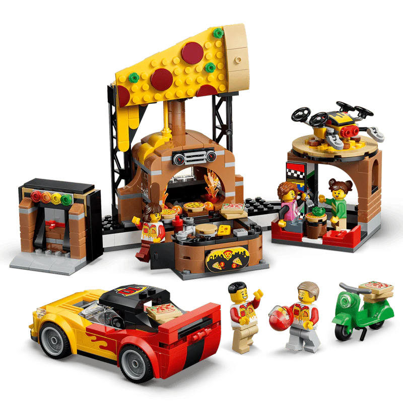 LEGO 60496 Pizza Delivery Experience with Vehicles - City - Image 5