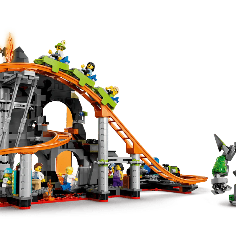 LEGO 60501 Lava Land Roller Coaster Park - City - Image 4