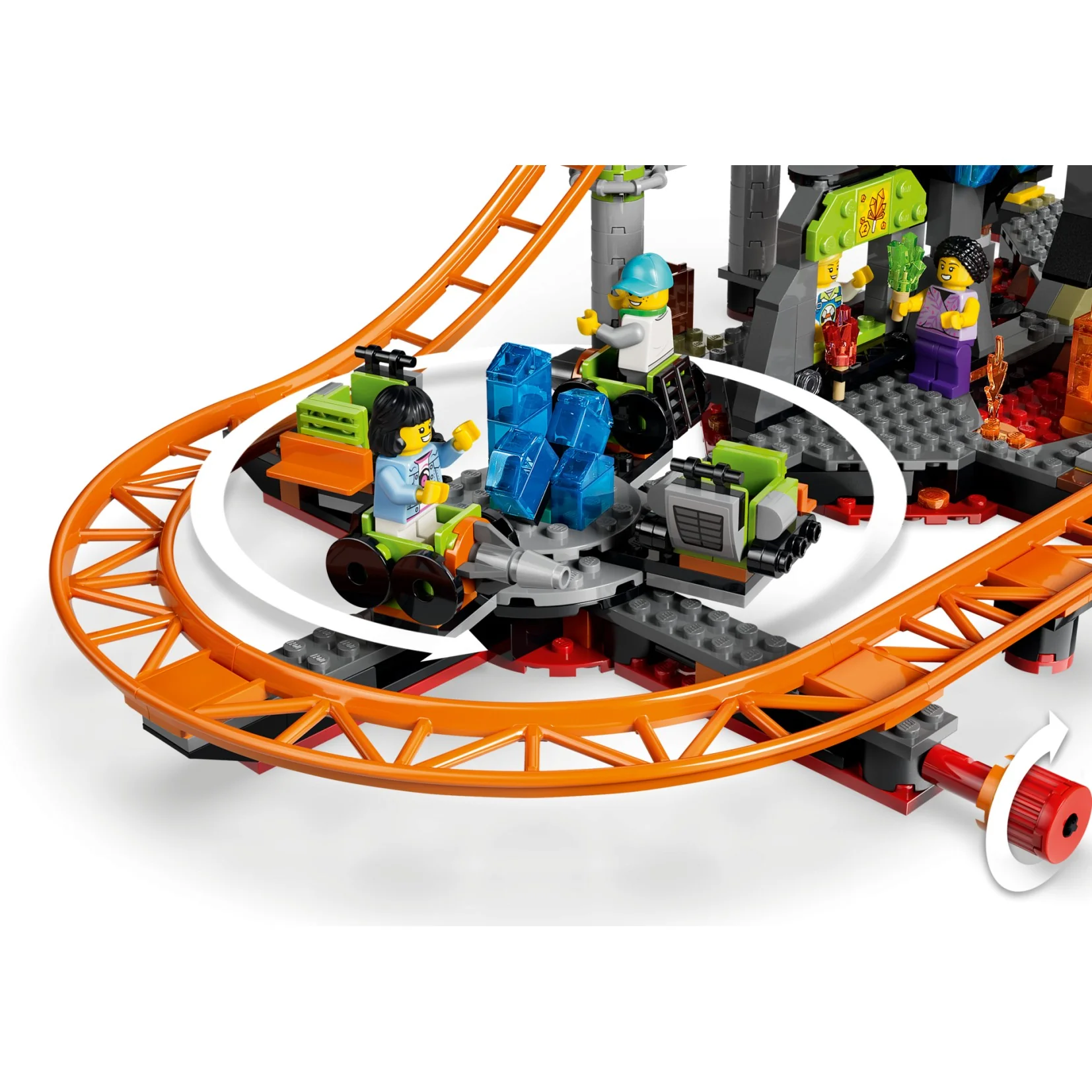 LEGO 60501 Lava Land Roller Coaster Park - City - Image 6