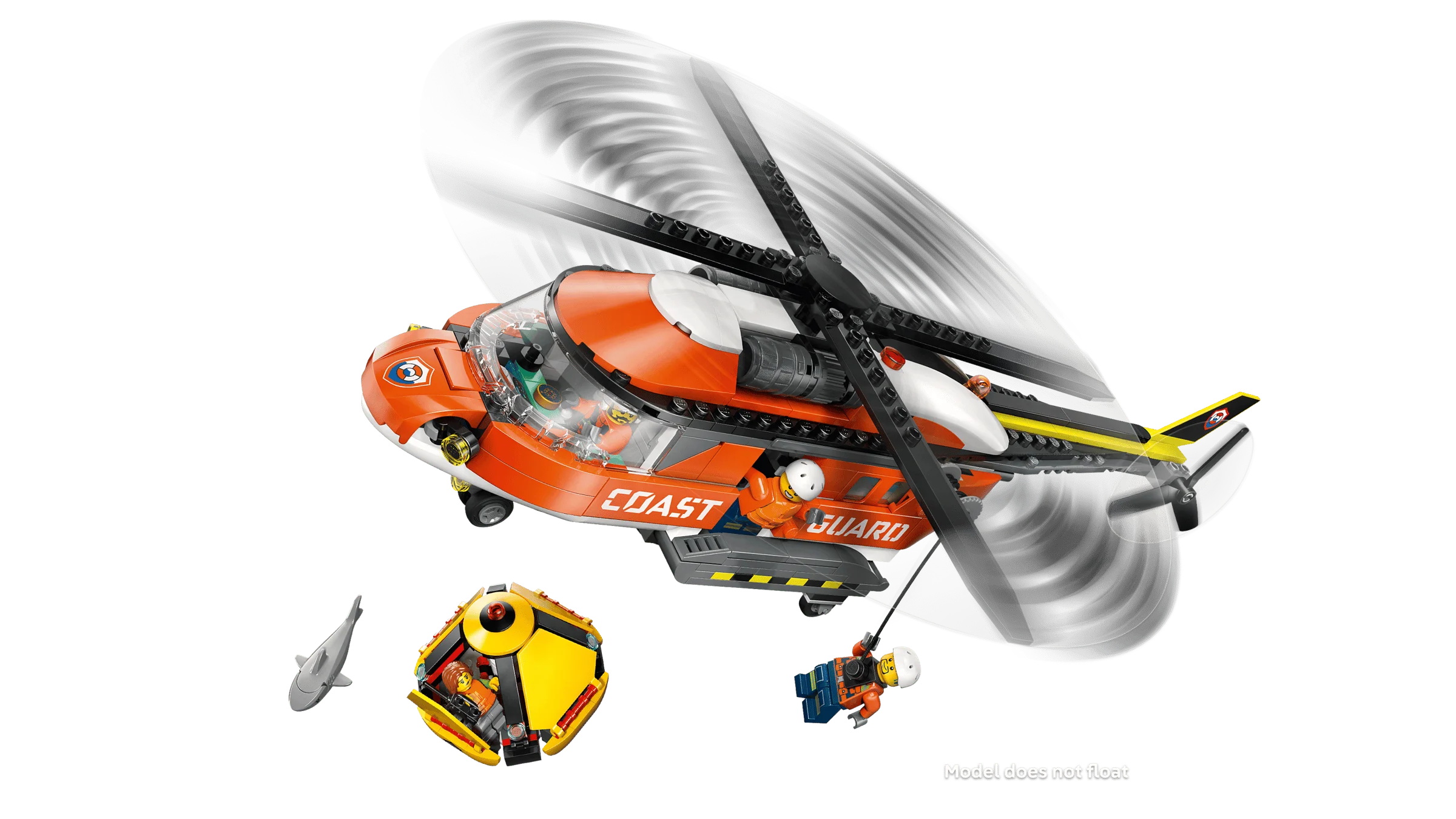 LEGO 60503 Coast Guard Helicopter - City - Image 5