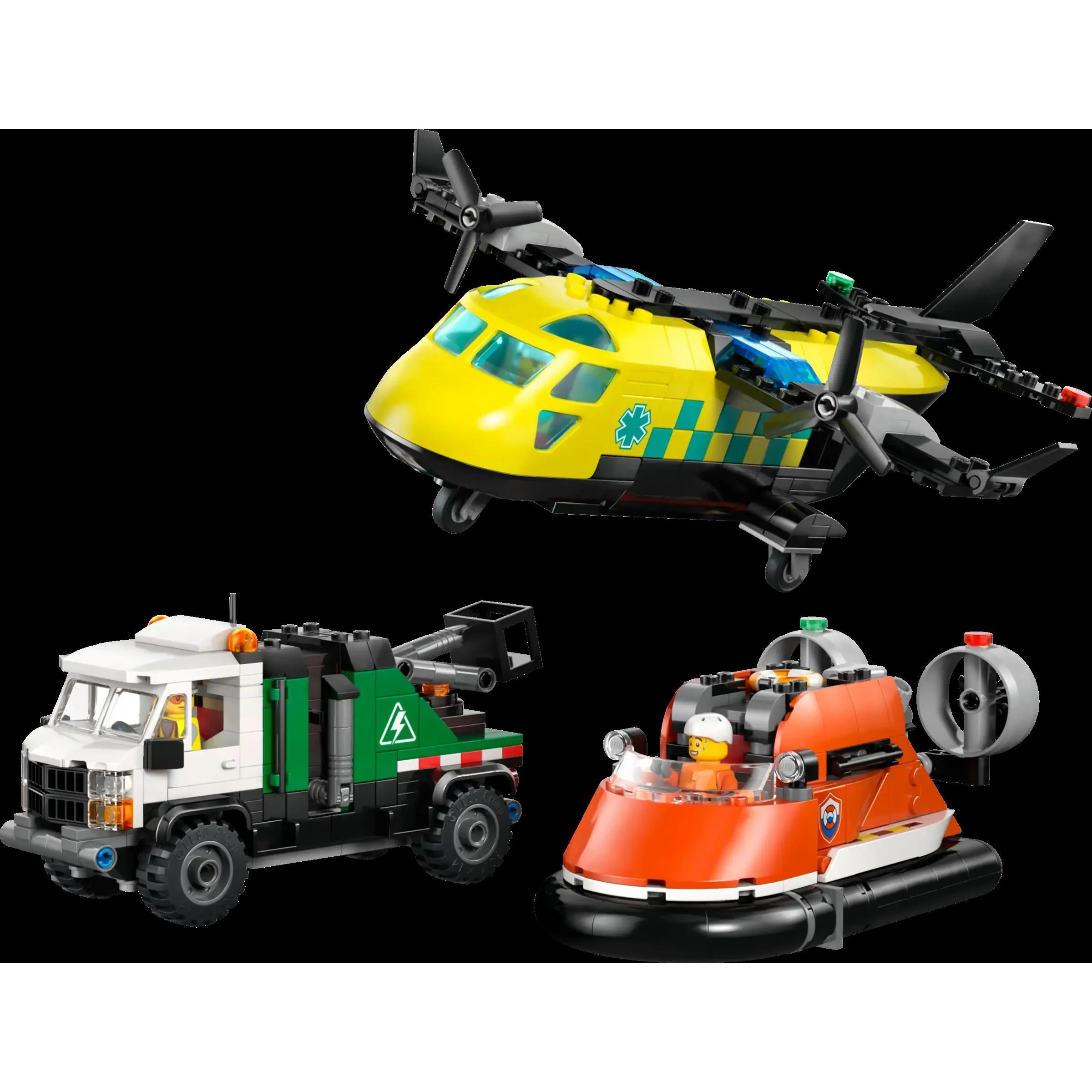LEGO 60505 Airplane Service Truck and Hovercraft Remix - City - Image 2
