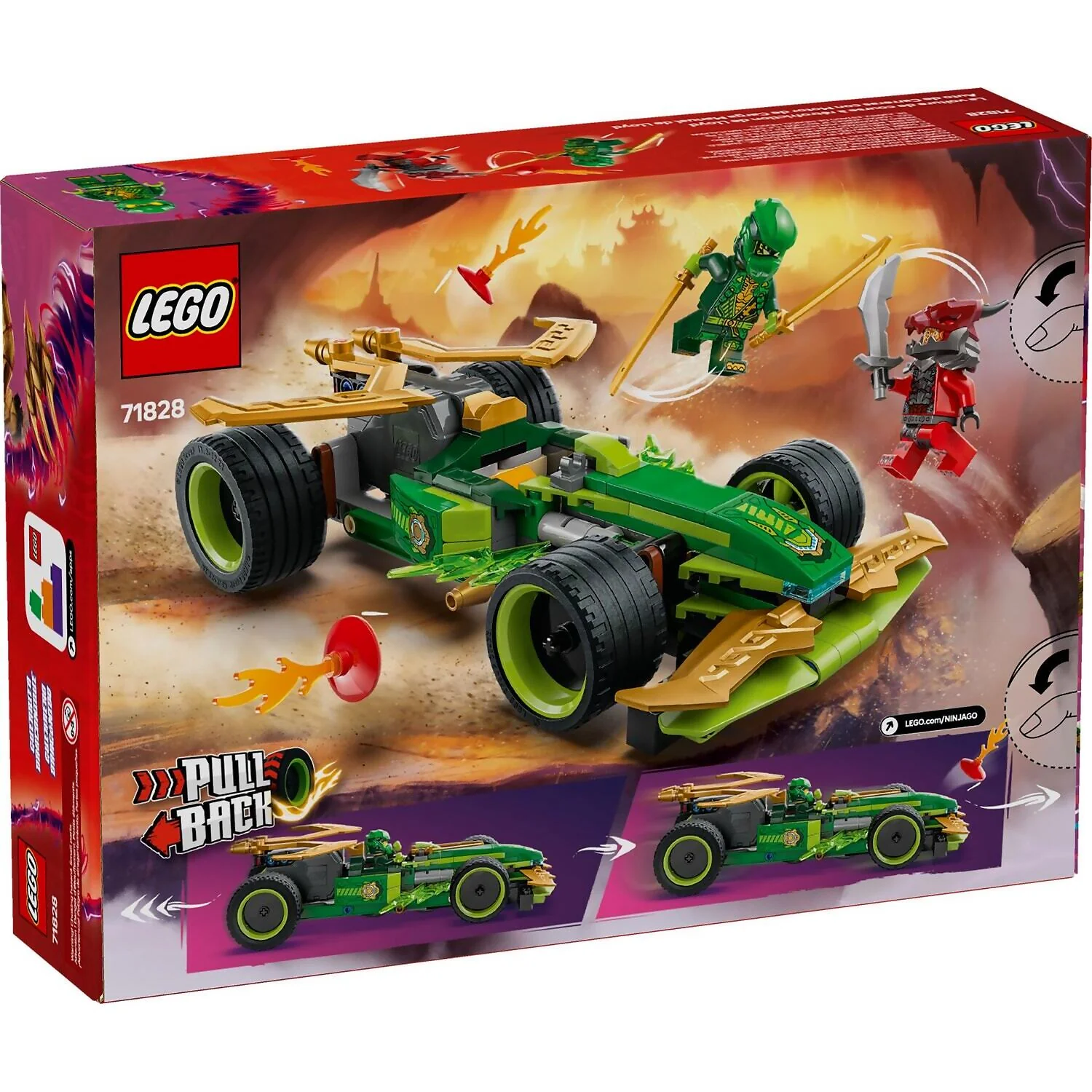 LEGO 71828 Lloyd's Pull-Back Race Car - Ninjago - Image 5