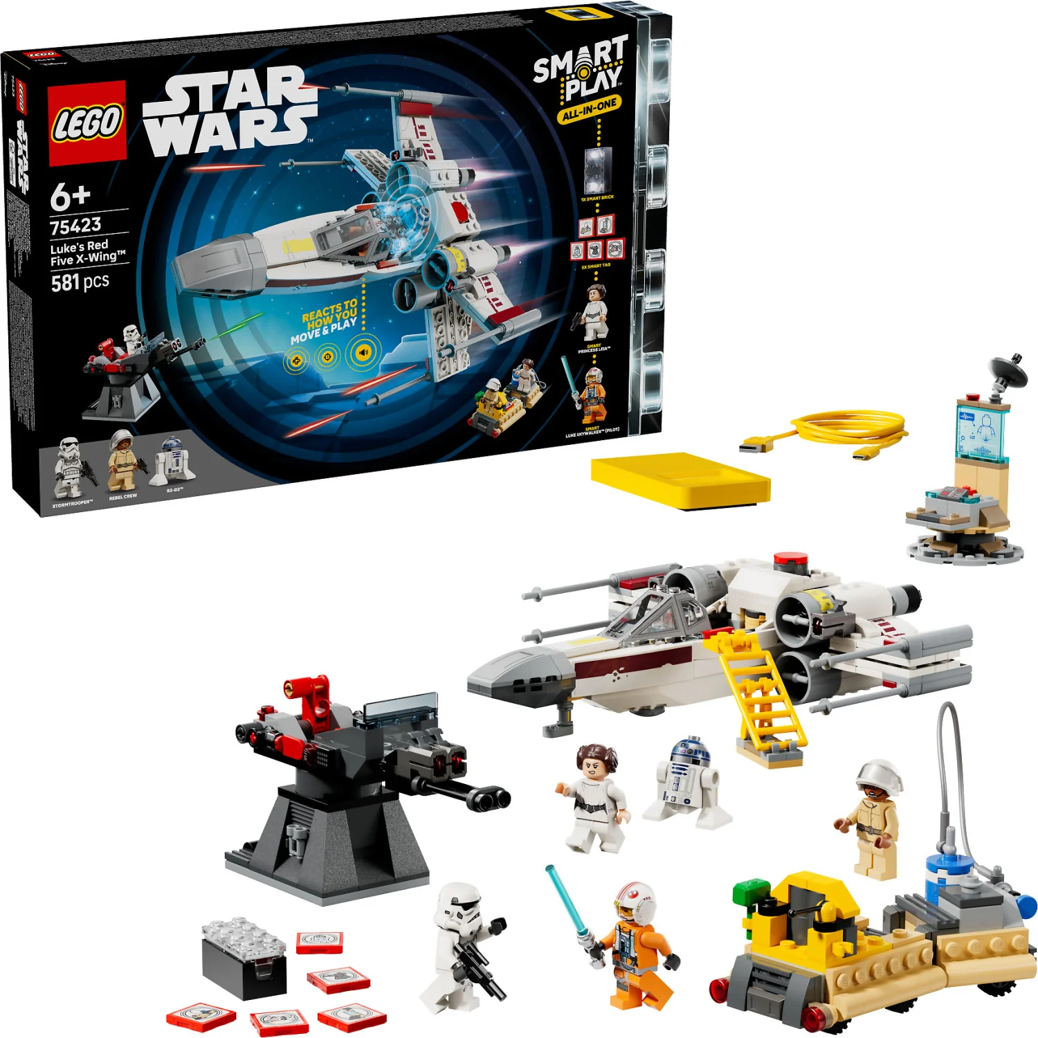 LEGO 75423 SMART Play: Luke's Red Five X-Wing - Star Wars