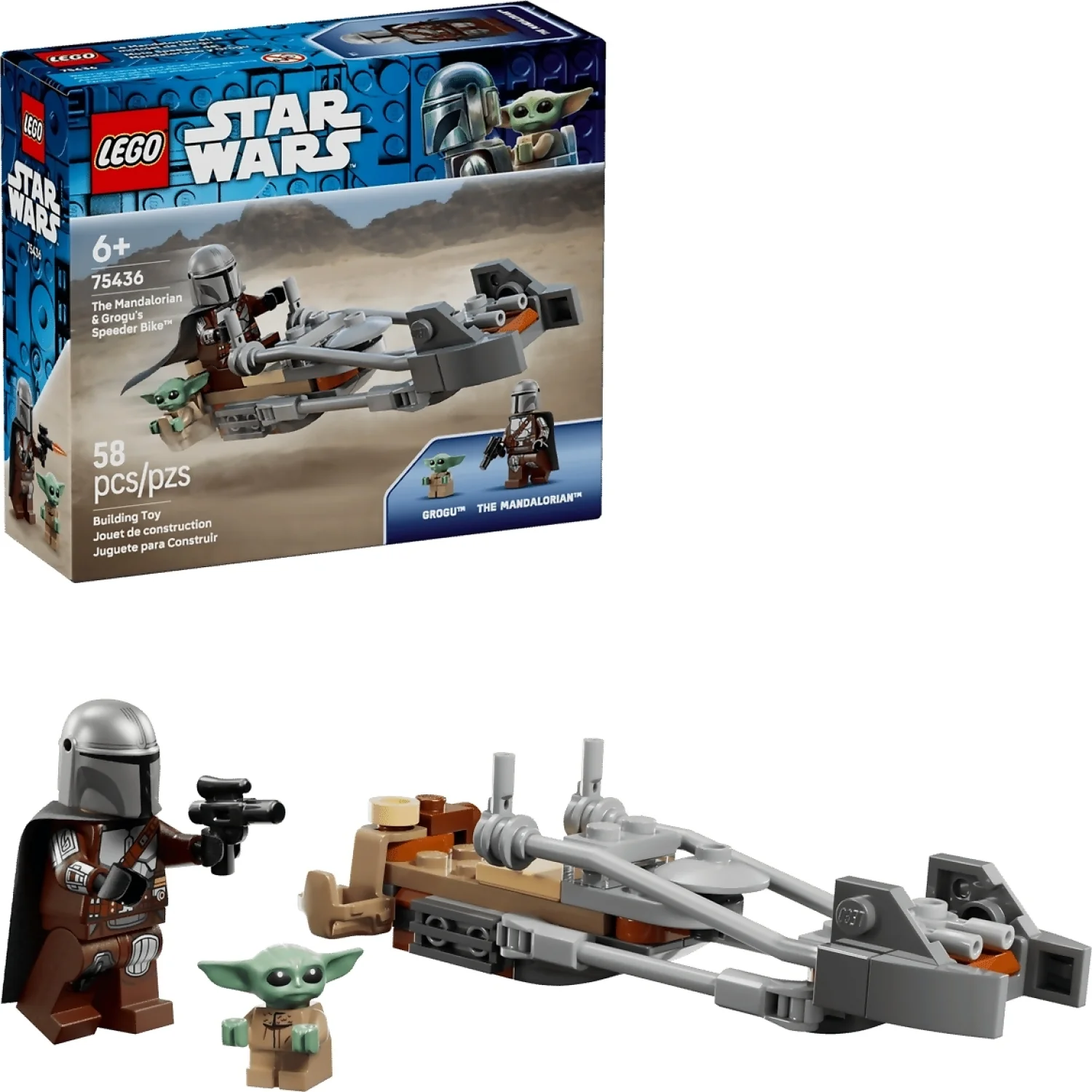 LEGO 75436 The Mandalorian and Grogu's Speeder Bike - Star Wars